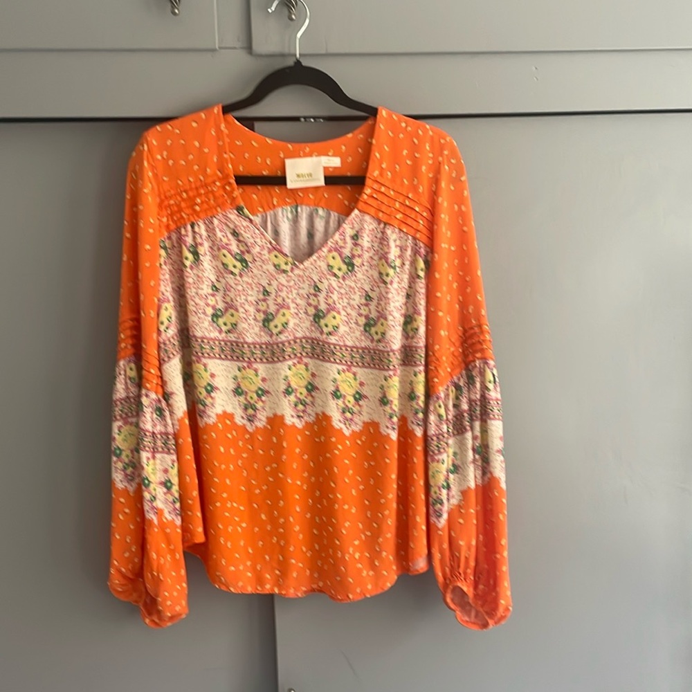 Boho top by Mauve Anthropologie